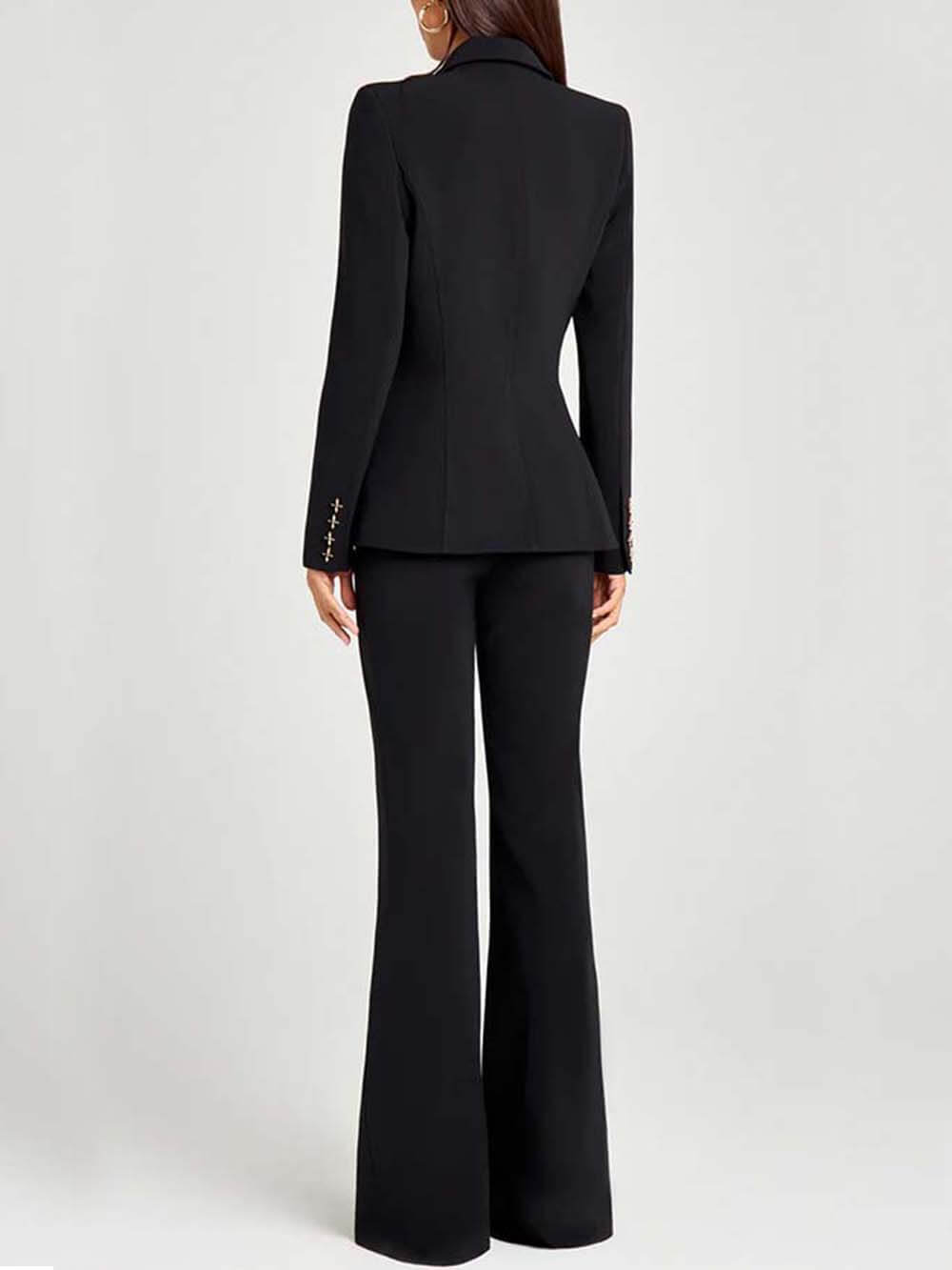 Fashion Casual High-Waist Pocket Trousers