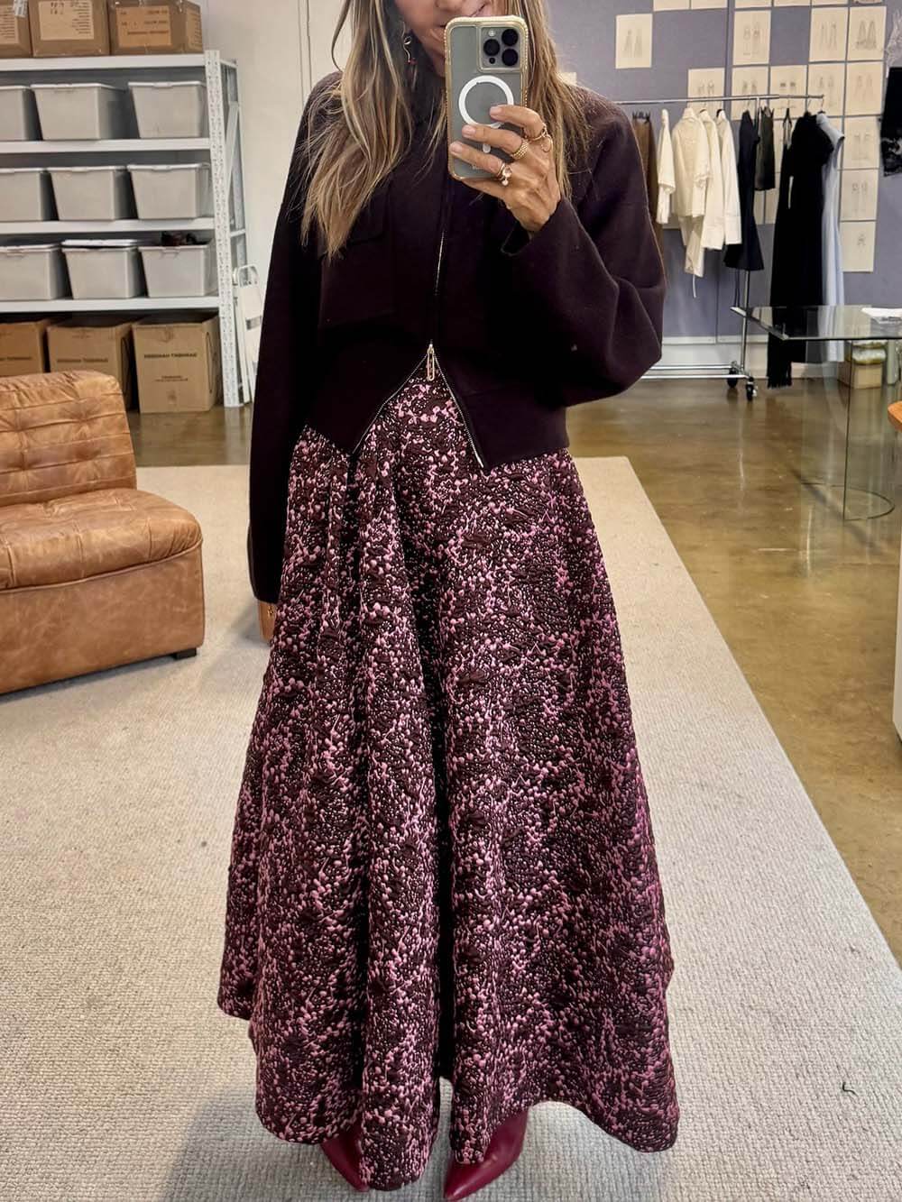 Liv | Classic Jacquard Rok