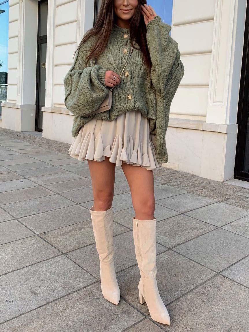 Casual Batwing Sleeve Cardigan Sweater