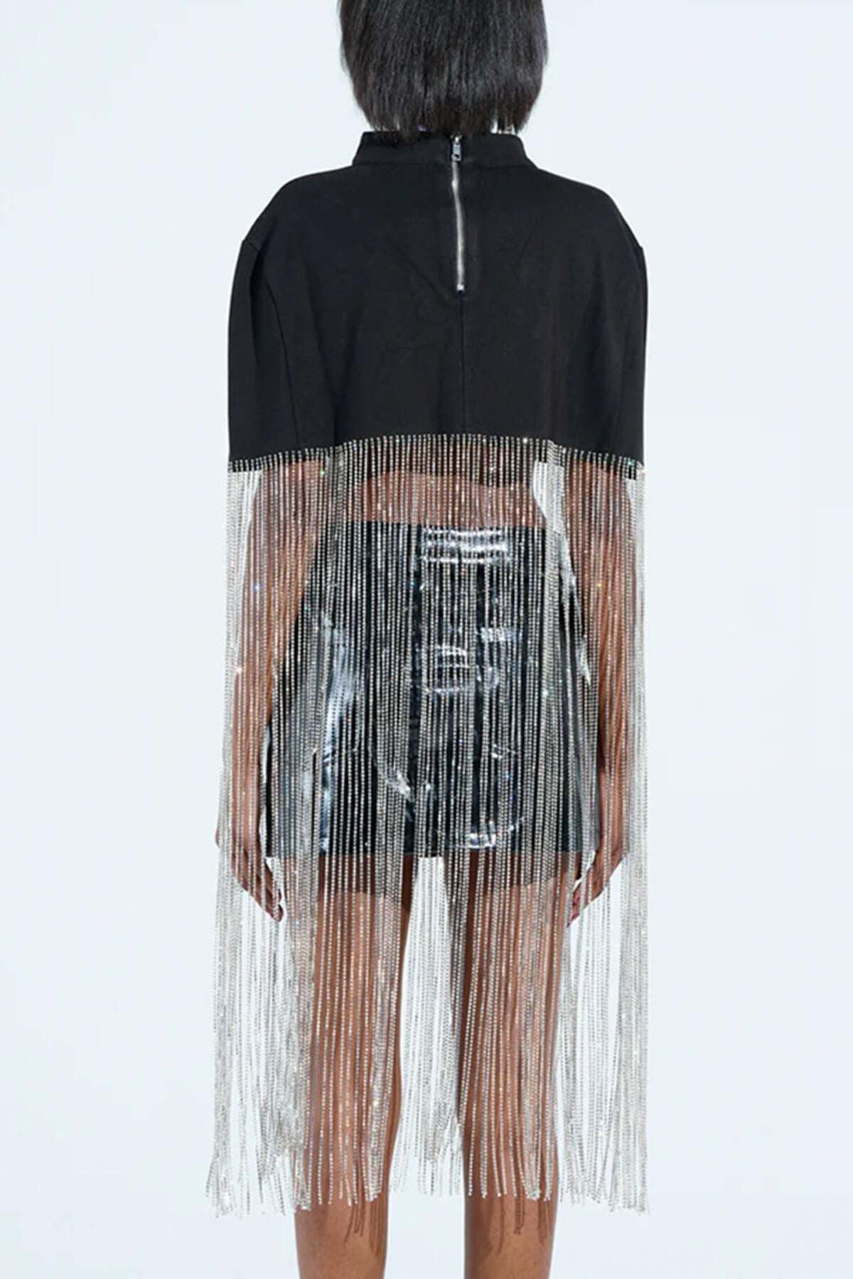 Fashion Tassel Patchwork Loose Party Top