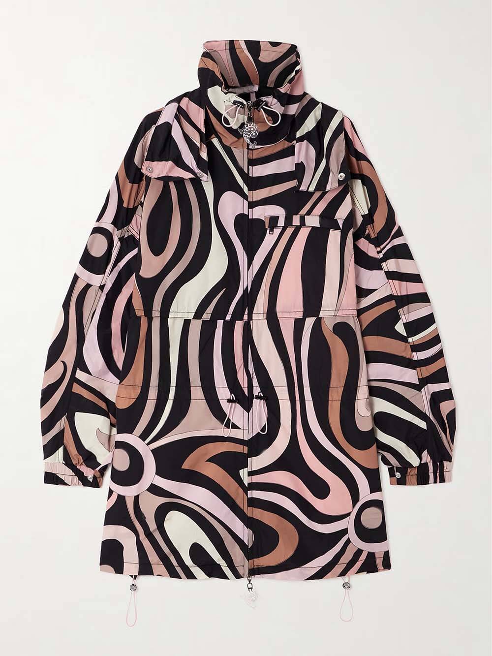 Unique Pattern Print Oversized Loose Jacket