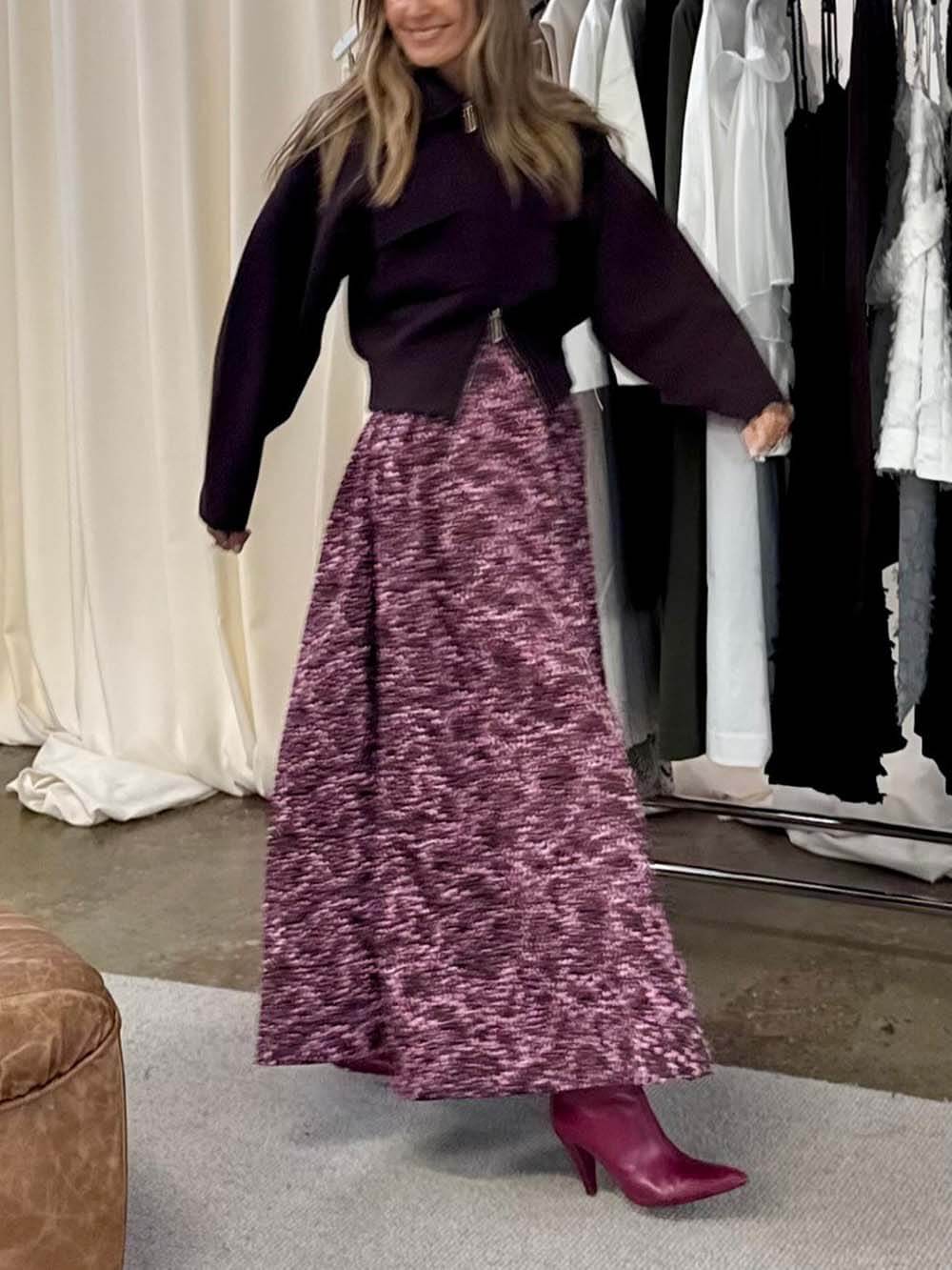 Liv | Classic Jacquard Rok