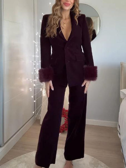 Elegant High-Waist Wide-Leg Pants