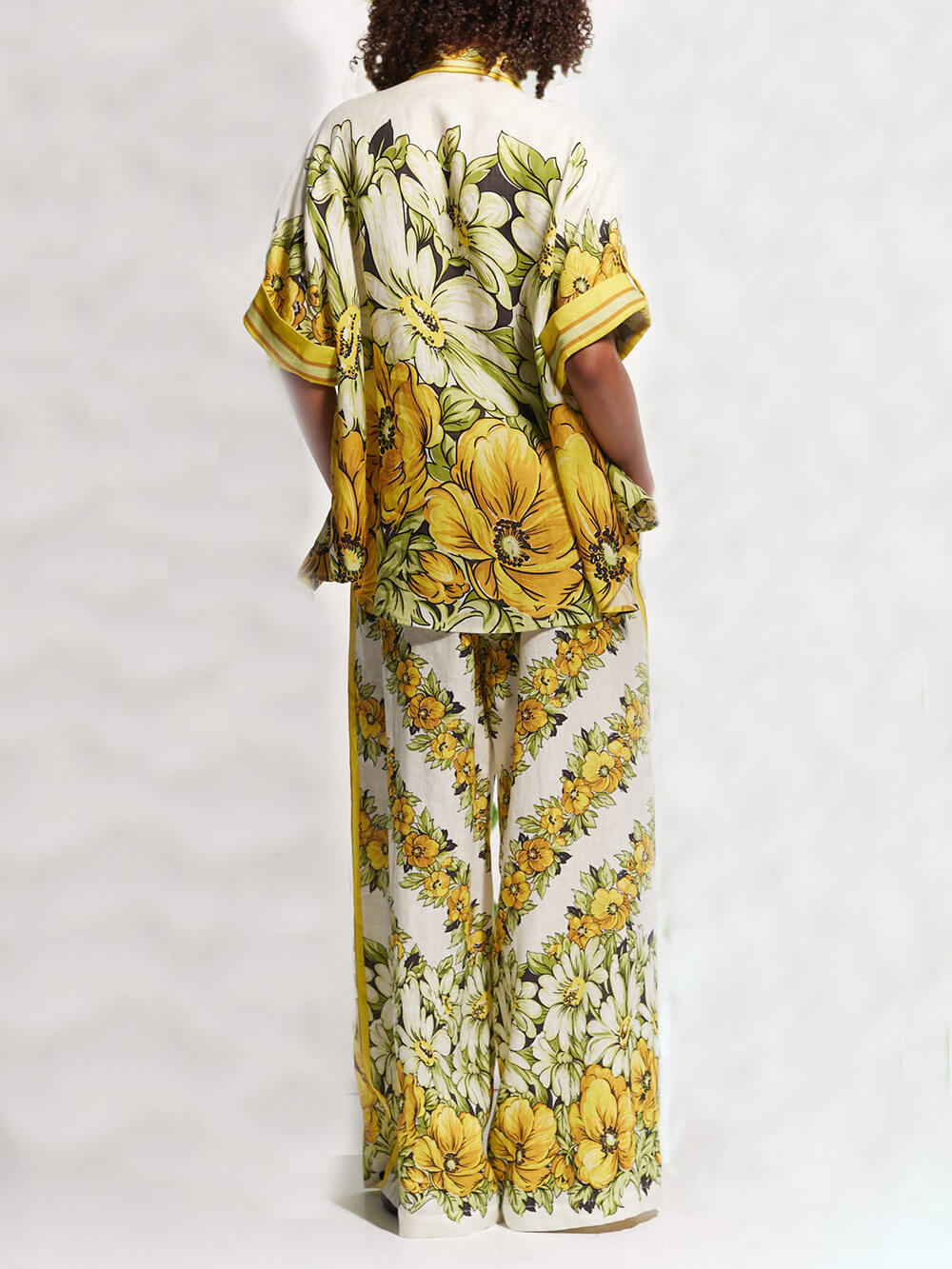 Klassiek zomers oversized overhemd met print