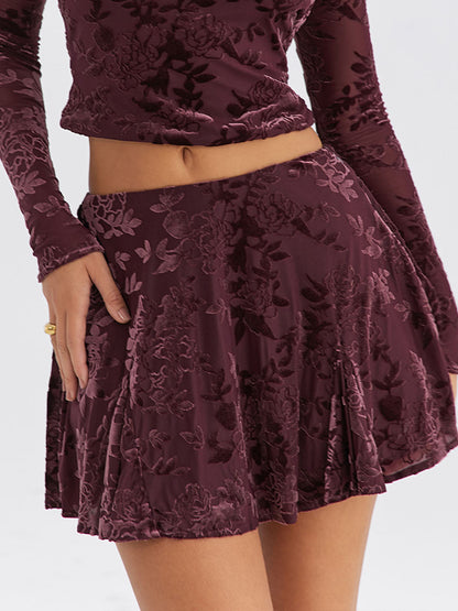 Zoë | delicate bloemenprint Rok