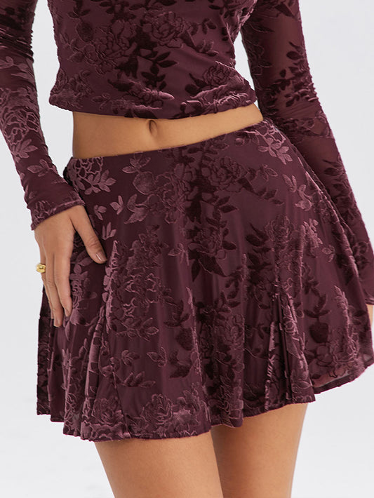 Zoë | delicate bloemenprint Rok