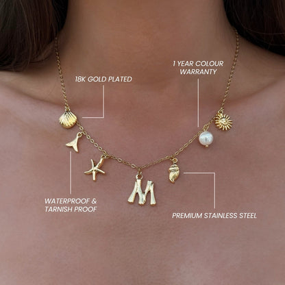 Ocean Letter Necklace