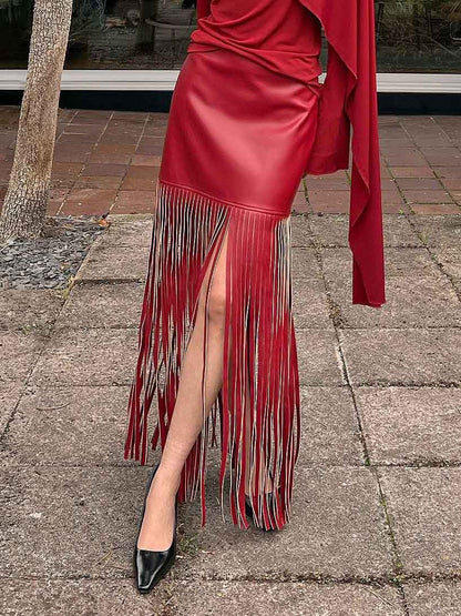 Elegant Asymmetric Draped Long-Sleeved Top