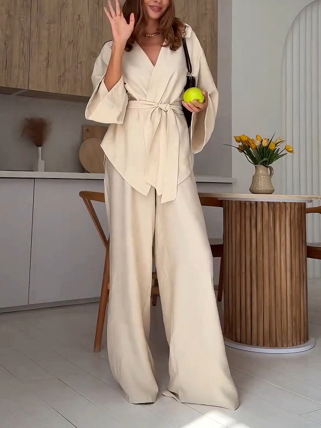 Casual Elastic Loose Wide-leg Pants