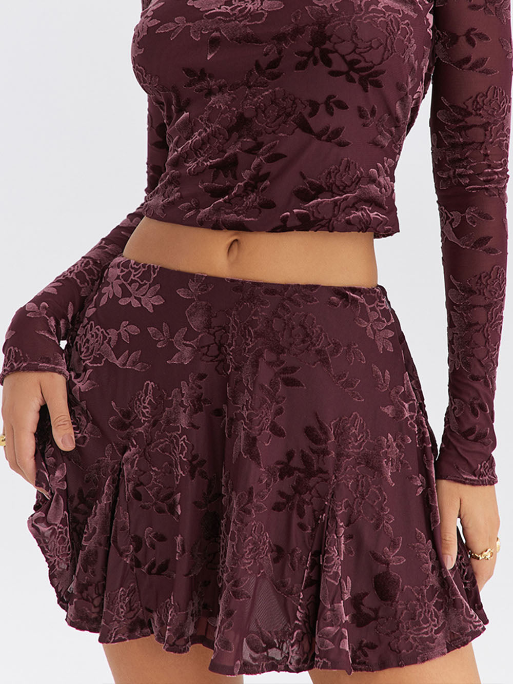 Zoë | delicate bloemenprint Rok