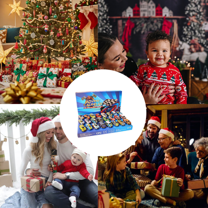 Speelgoedauto’s Adventkalender – Tel af tot kerst met 24 feestelijke verrassingen!