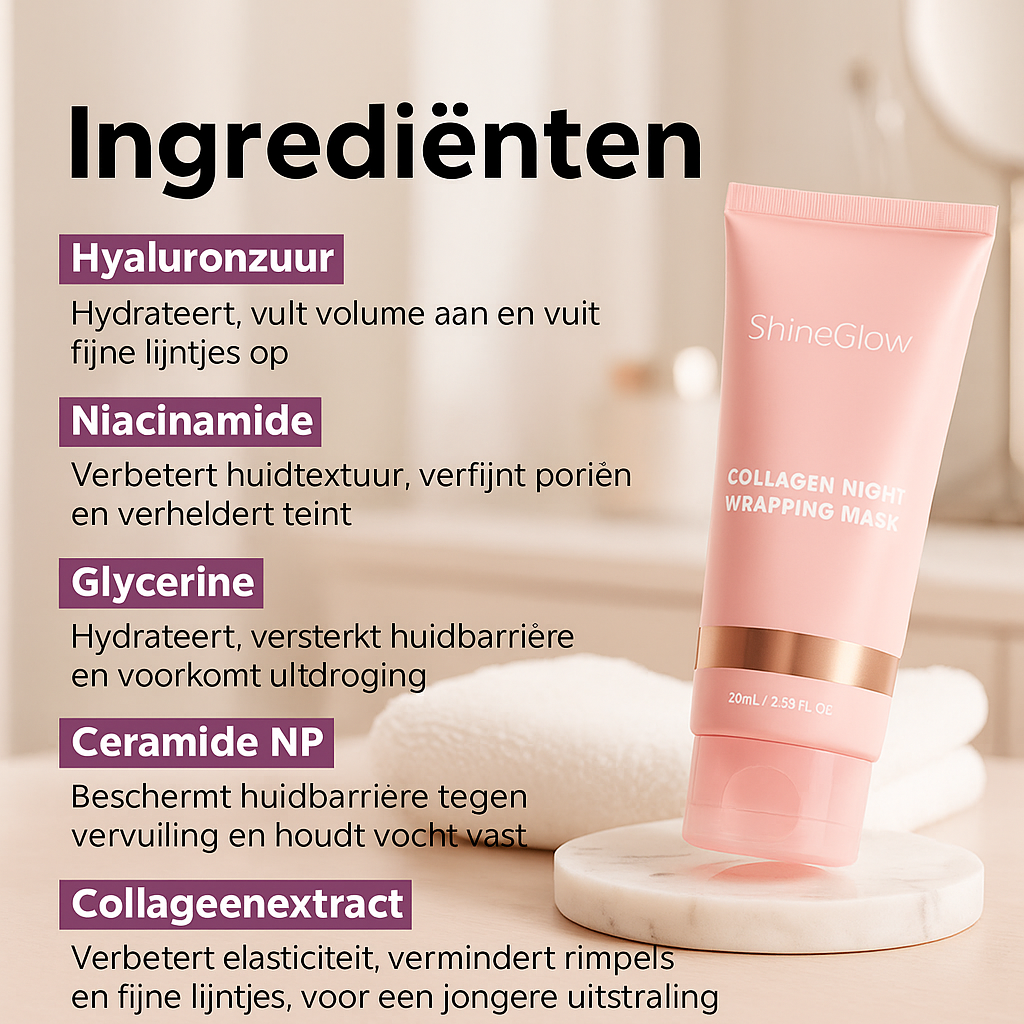 ShineGlow Collagen Mask