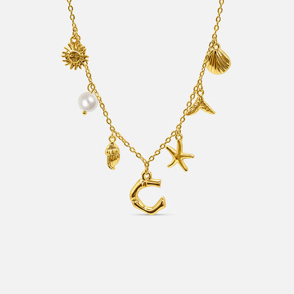 Ocean Letter Necklace
