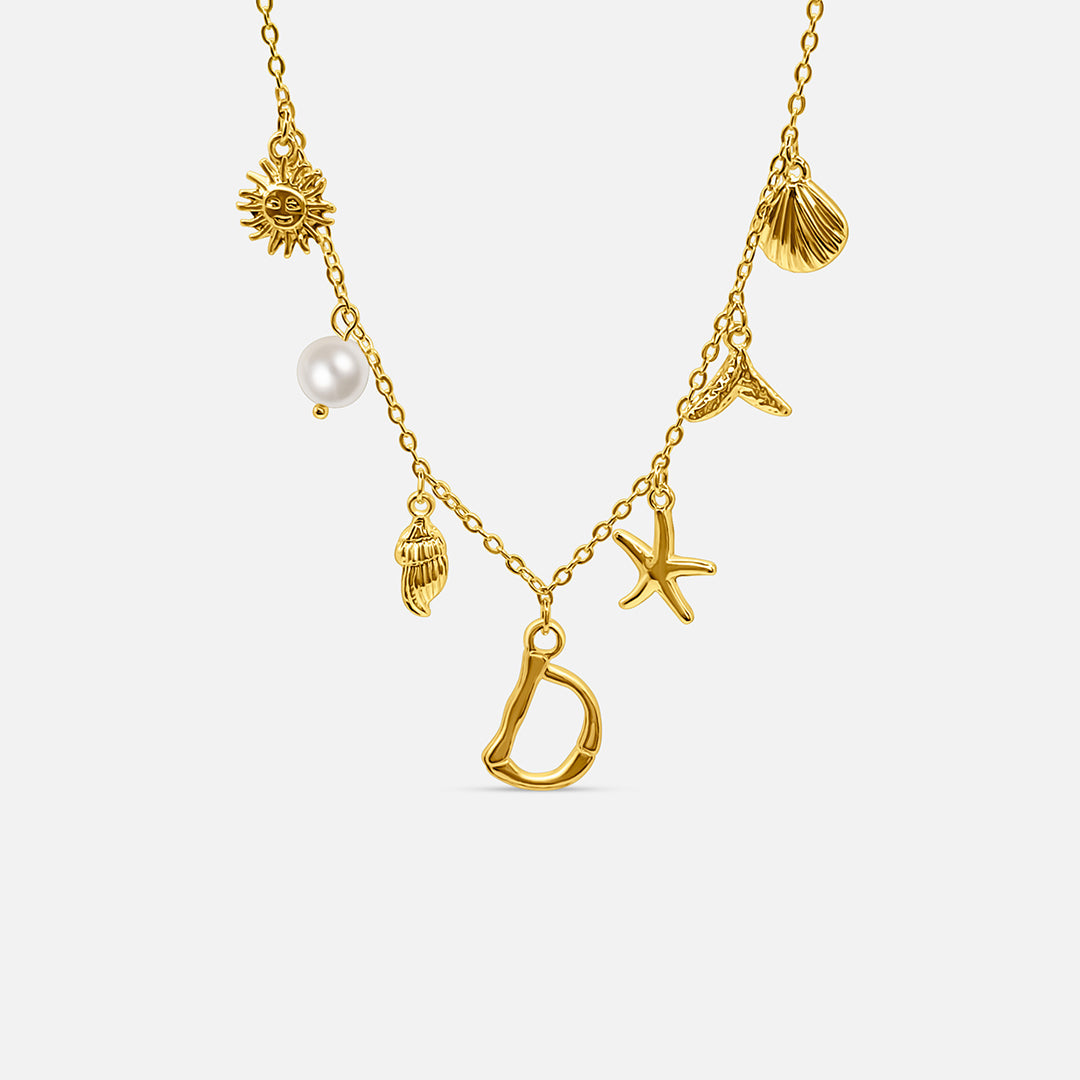 Ocean Letter Necklace
