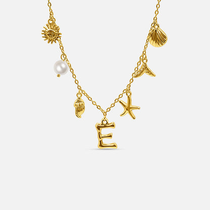 Ocean Letter Necklace