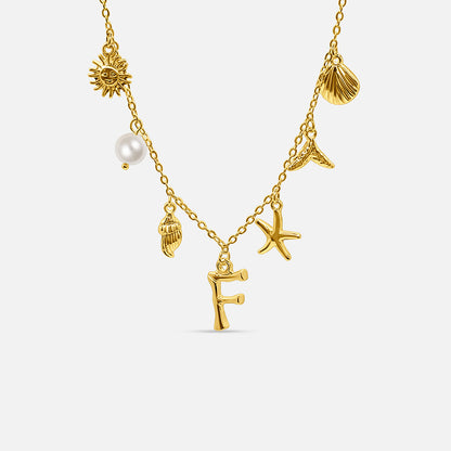 Ocean Letter Necklace