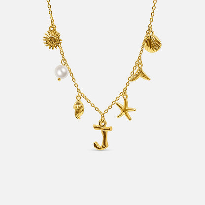 Ocean Letter Necklace