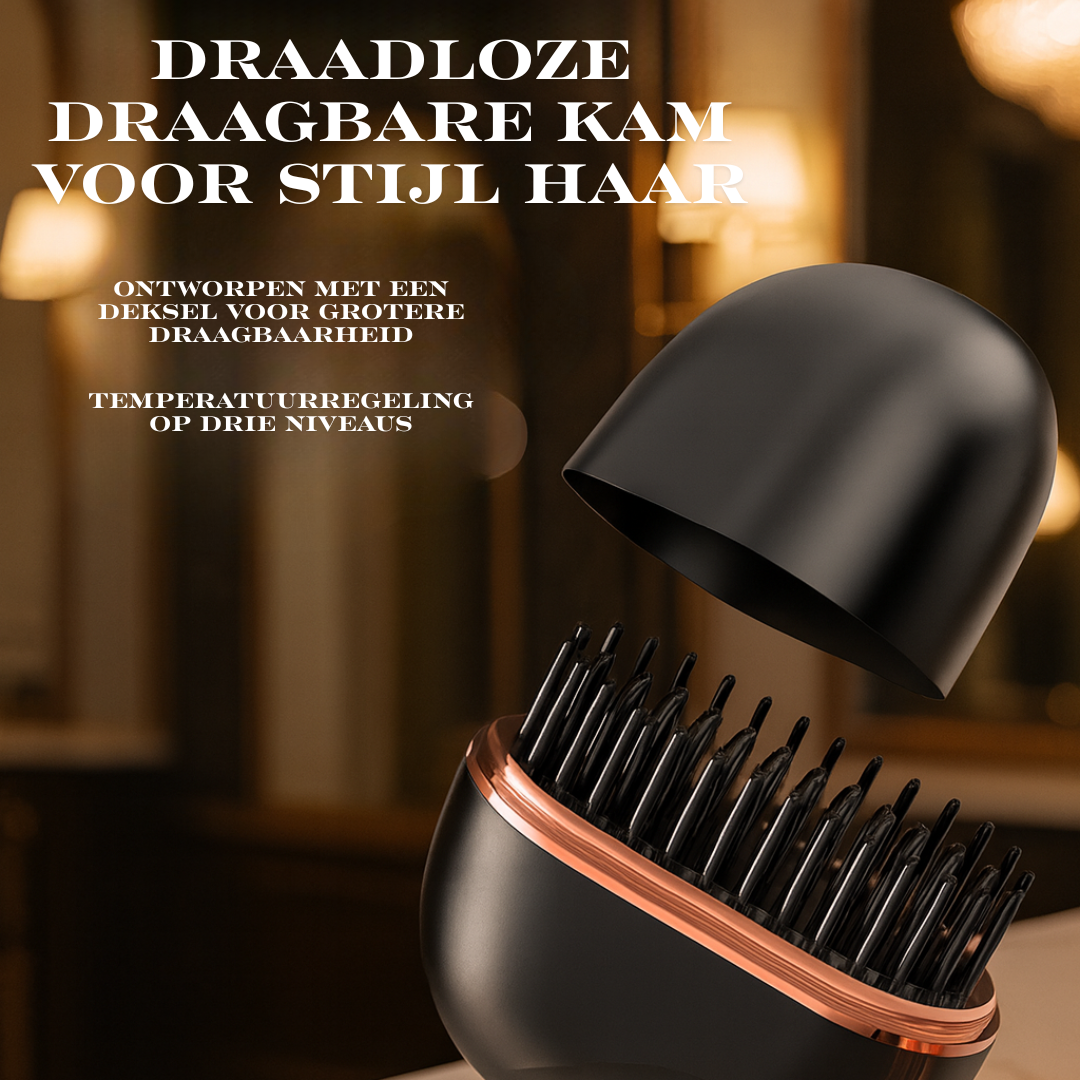 Mini Wireless Hair Straightener