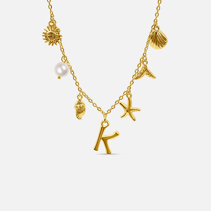 Ocean Letter Necklace
