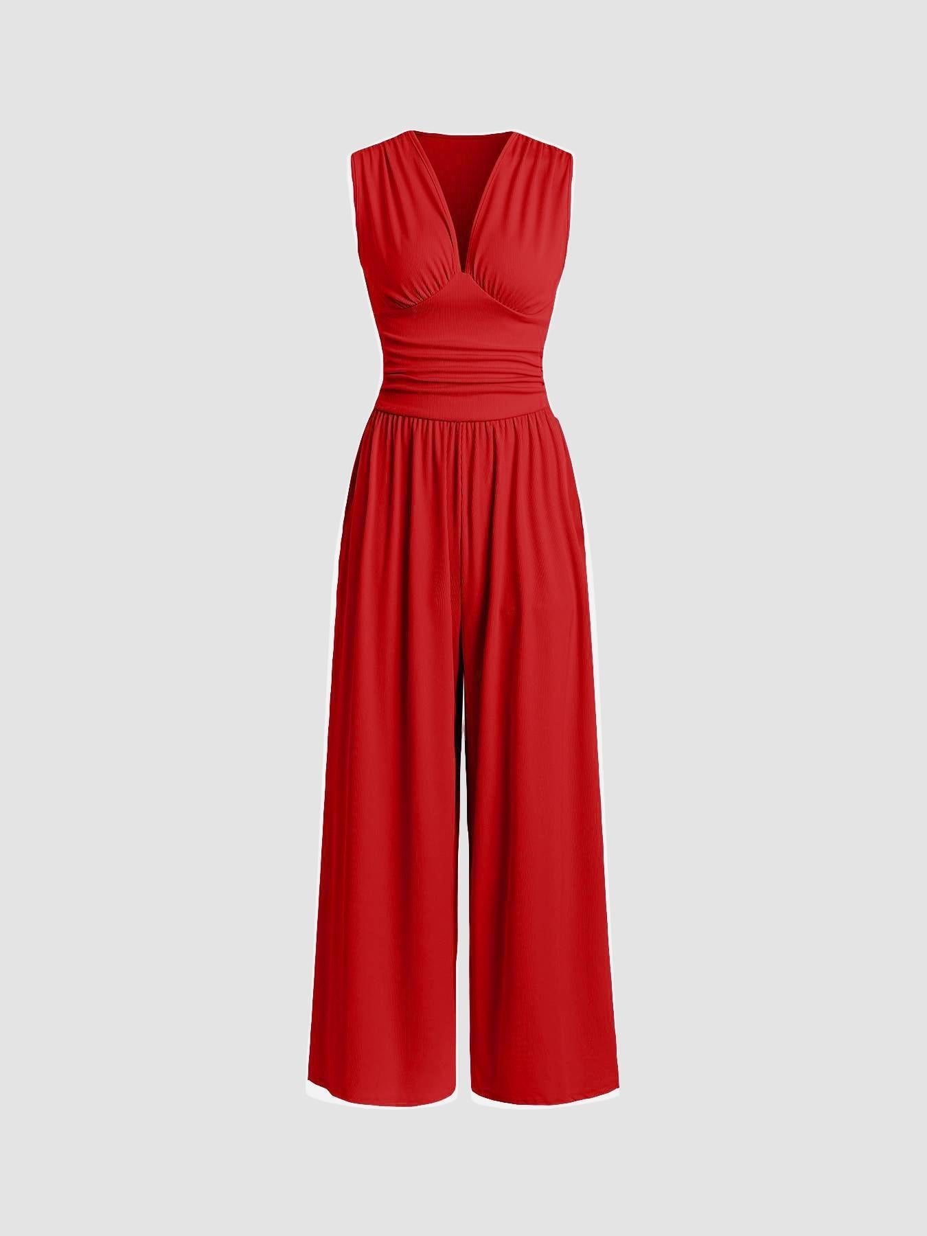 LIA | Mouwloze Wide-Leg Jumpsuit