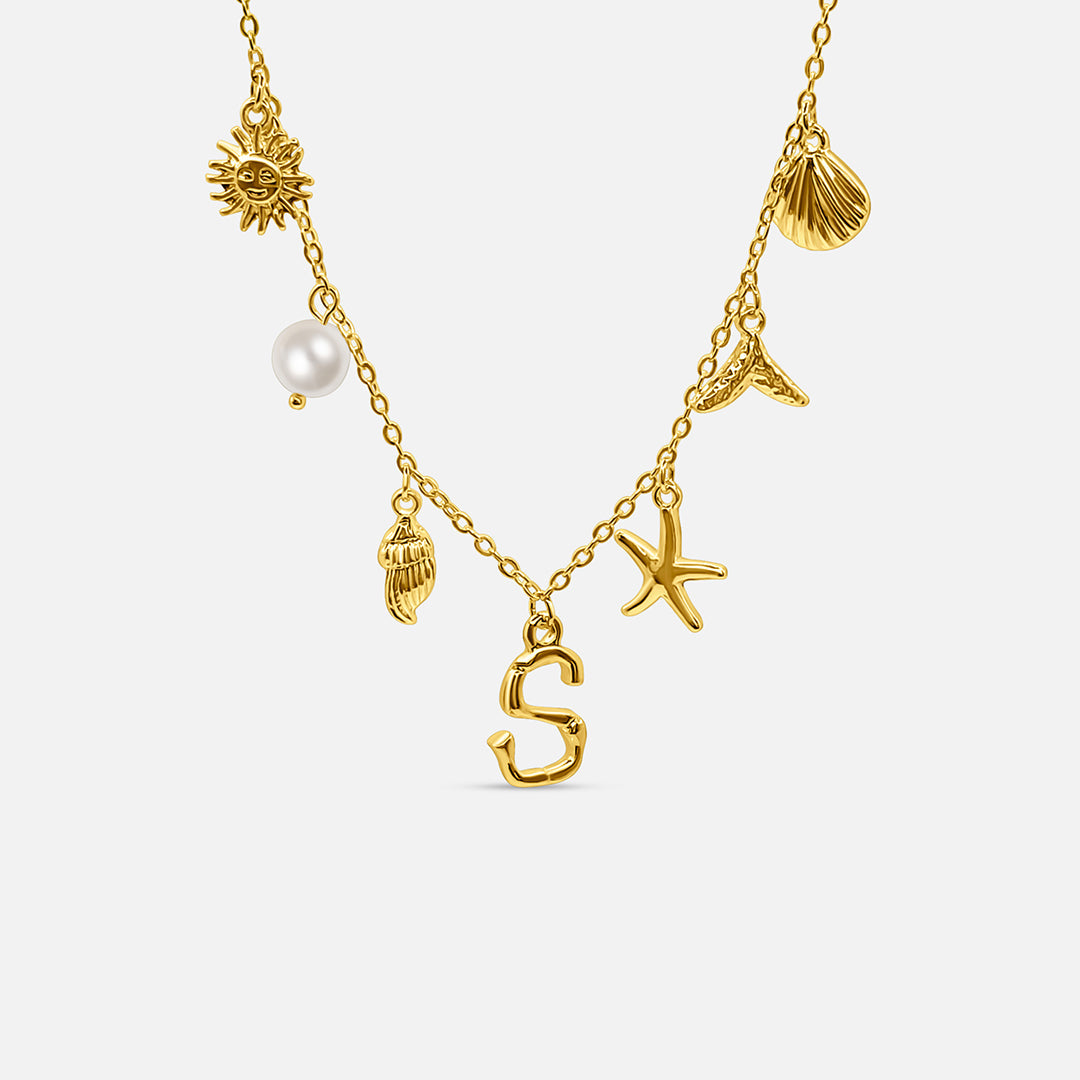 Ocean Letter Necklace
