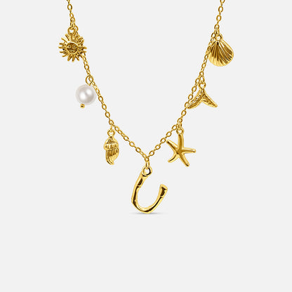 Ocean Letter Necklace