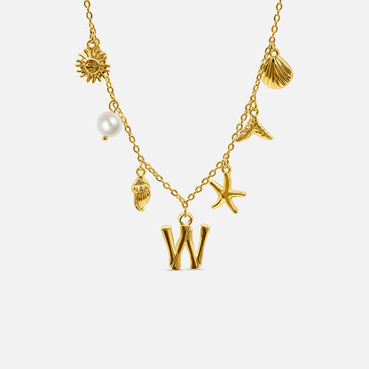 Ocean Letter Necklace