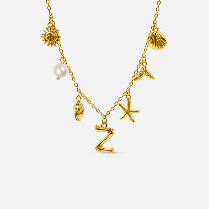 Ocean Letter Necklace