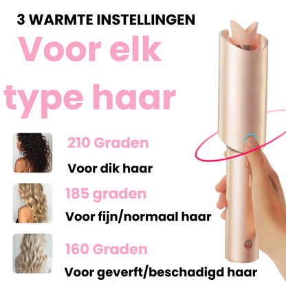 Draadloze hair Curler - Creëer moeiteloos prachtige, glanzende krullen