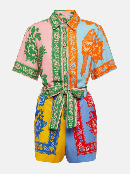 Saar | bloemenprint jumpsuit