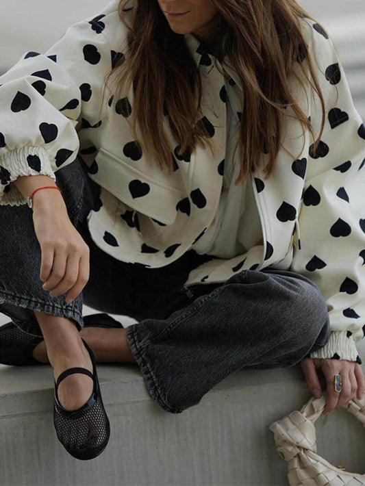 Klassiek modieus bedrukt jasje